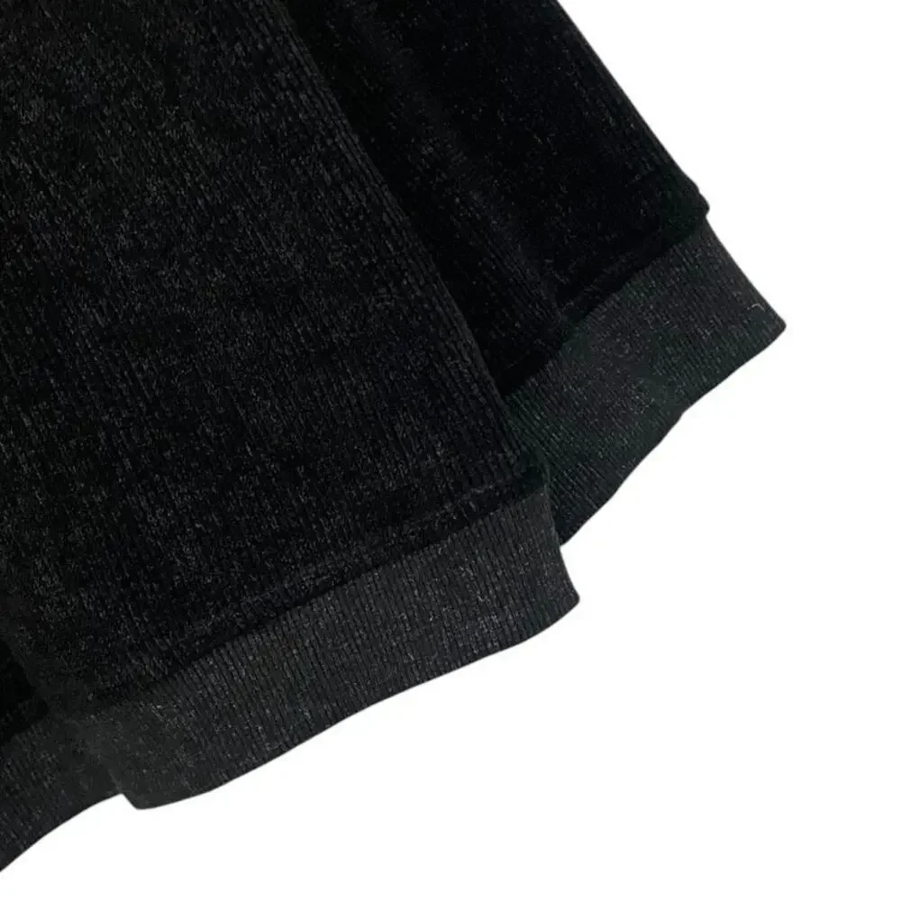 Black Ribbed Knit LOVE Sweater